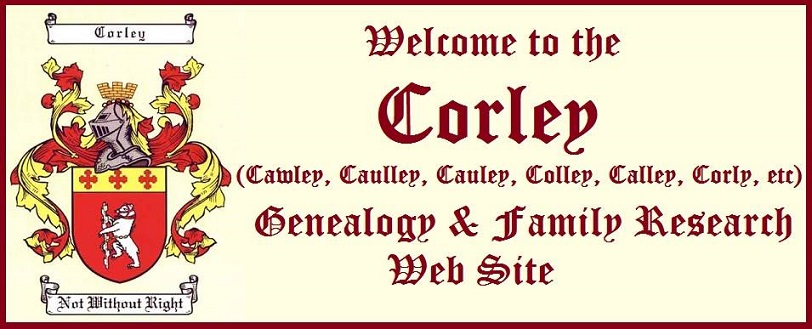 CORLEY DOCUMENT & RESEARCH PAGE