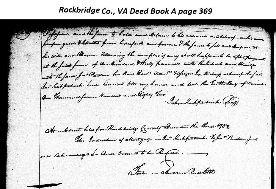 John Hugh Kirkpatrick Info Page